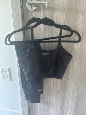 Adanola leggings and sports bra top